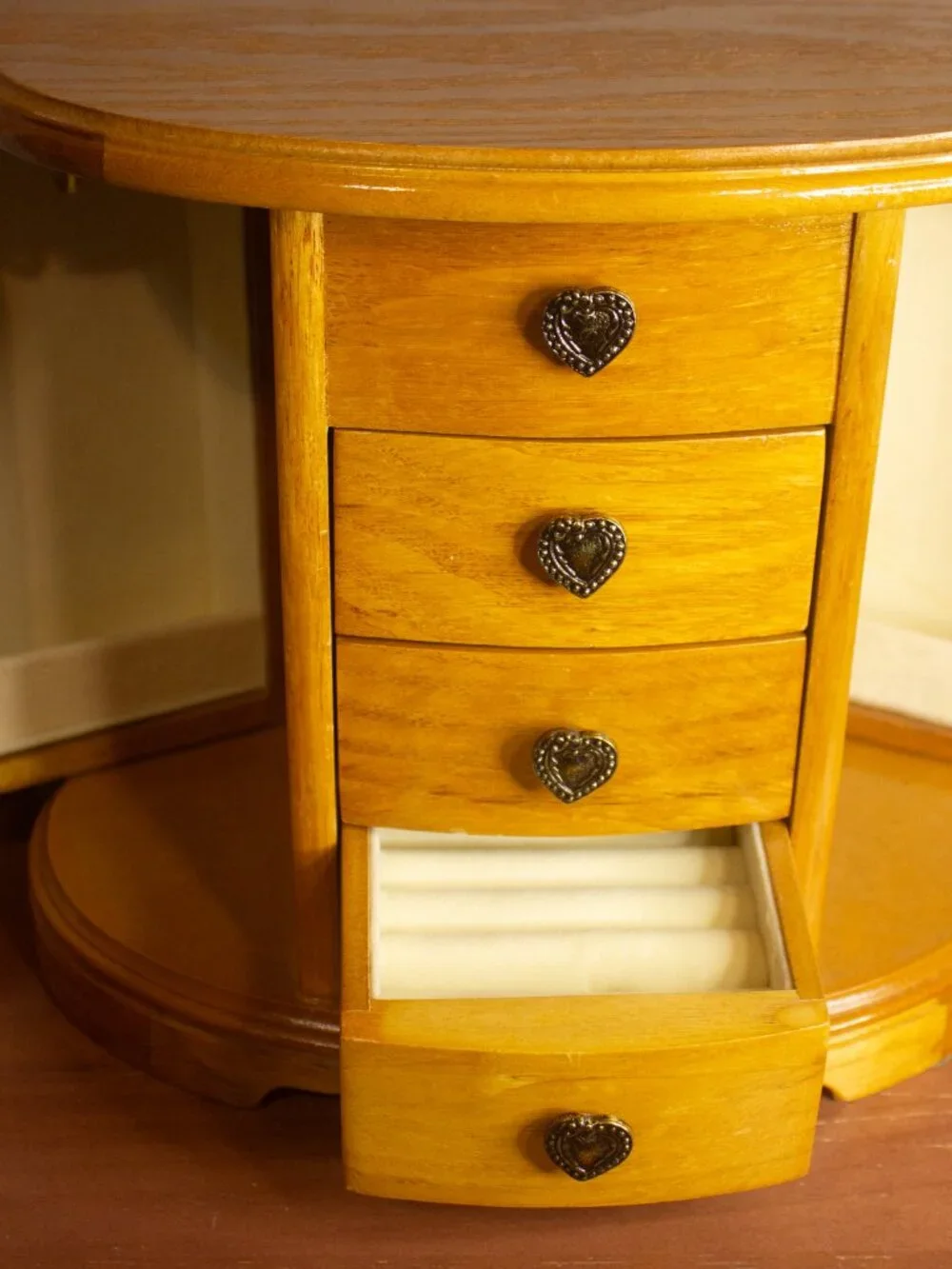 Mele Vintage Wooden Jewelry Box